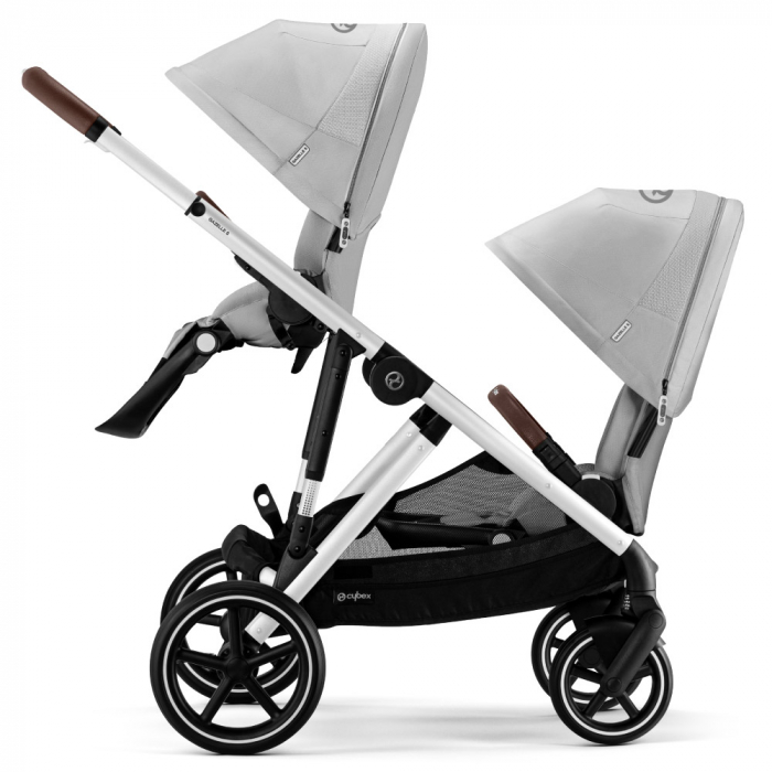 Pachet Carucior gemeni Cybex Gazelle S Silver/Stone Grey Soho Grey [4]