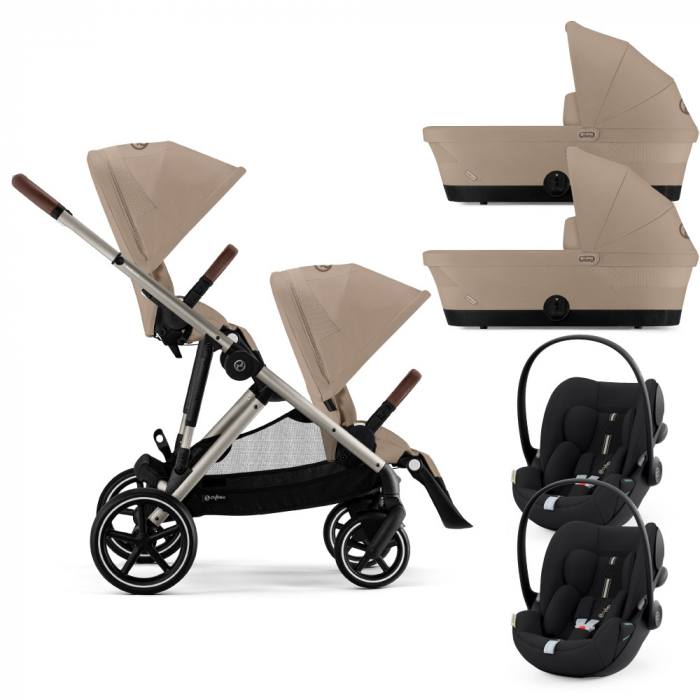 Carucior gemeni Cybex Gazelle S Taupe Almond Beige