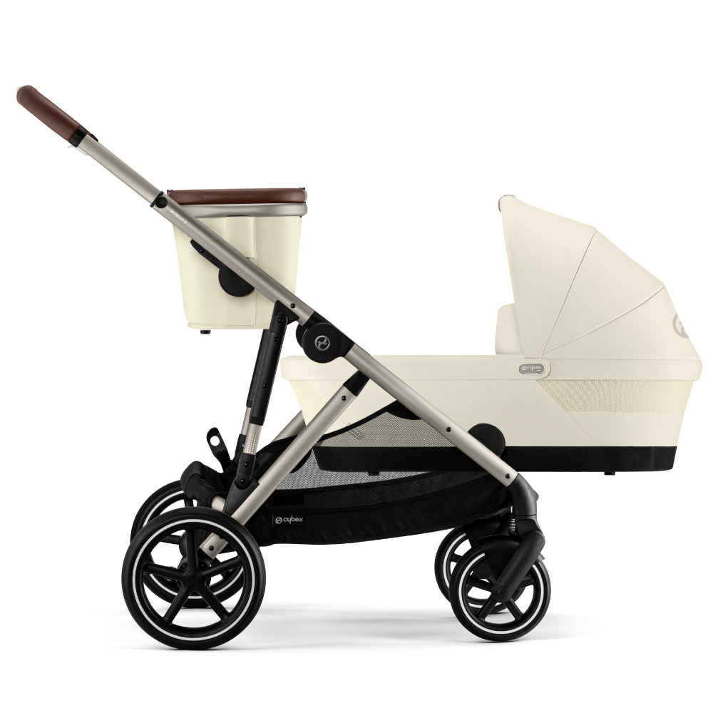 Carucior gemeni Cybex Gazelle S Taupe/Seashell Beige cu Scoici Auto Cloud G i-Size Plus [4]