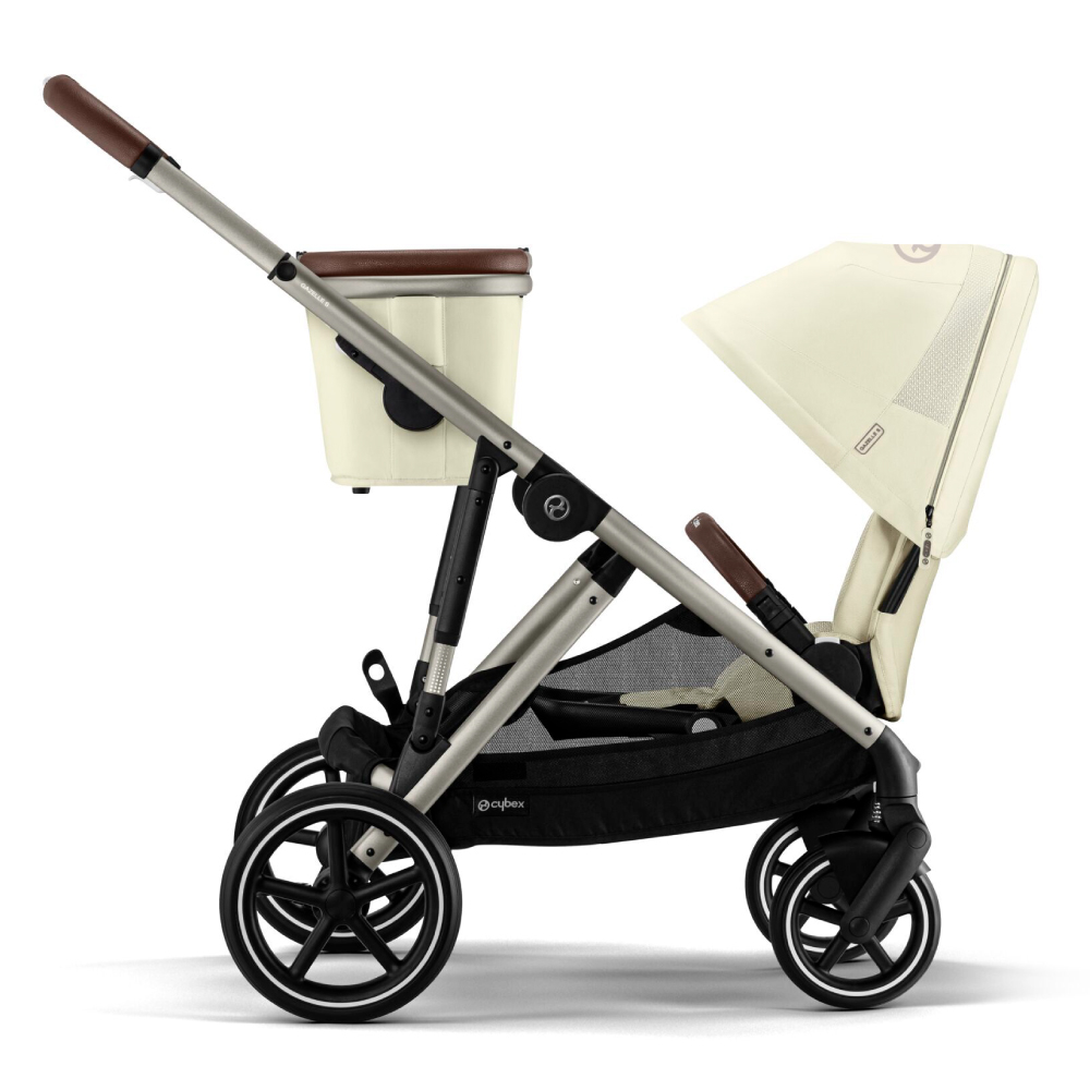 Carucior gemeni Cybex Gazelle S Taupe/Seashell Beige cu Scoici Auto Cloud G i-Size Plus [5]