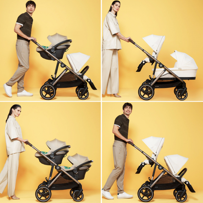 Carucior Gemeni Cybex Gazelle S Taupe/Sky Blue [8]