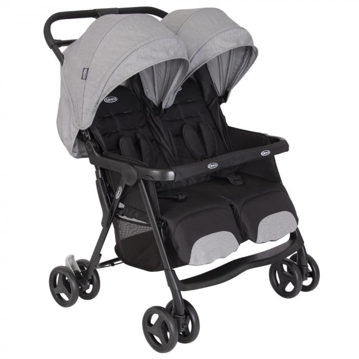 Carucior gemeni Graco DuoRider Steeple Gray - Resigilate