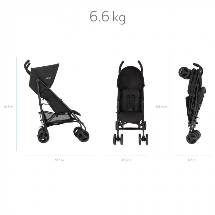 Carucior Graco EZLite Midnight-Resigilat [6]