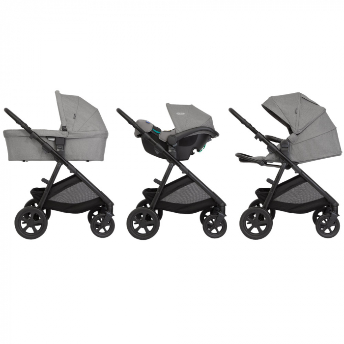 Carucior Graco Near2Me DLX 3 in 1 Ash-Resigilat [4]
