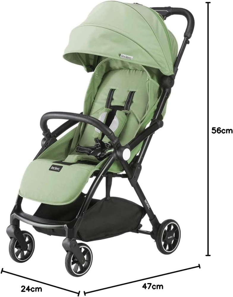 Carucior Leclerc Baby Magic Fold Plus Green [5]