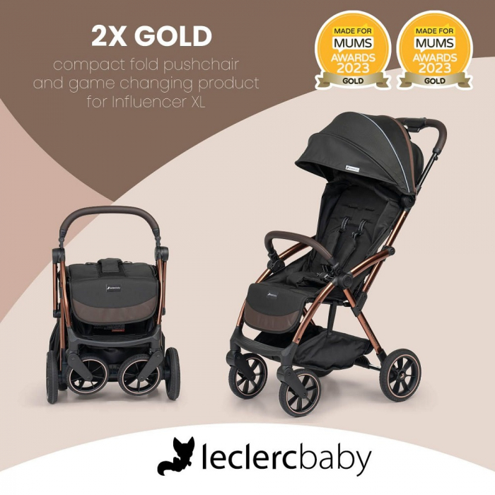Carucior Leclerc Influencer XL Sand Chocolate [10]