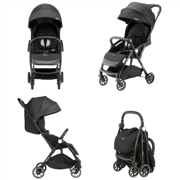 Carucior Leclerc Magic Fold Plus 2 in 1 Black [2]