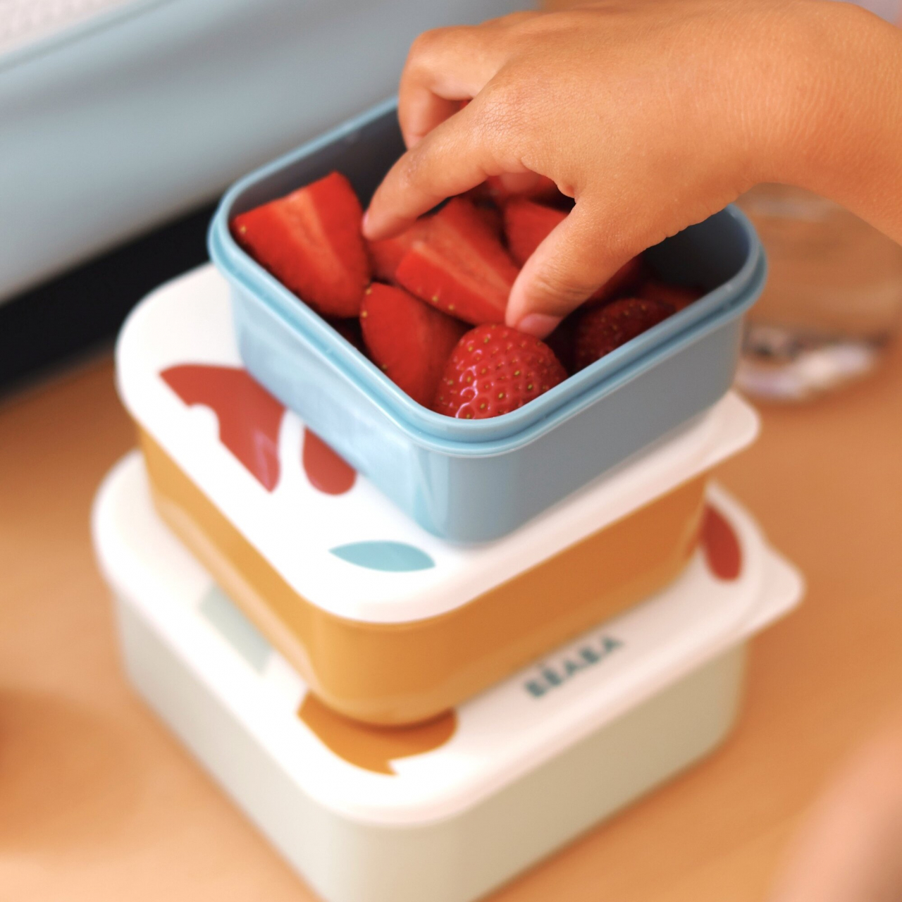 Set 3 caserole pentru gustari  Beaba Playful [6]