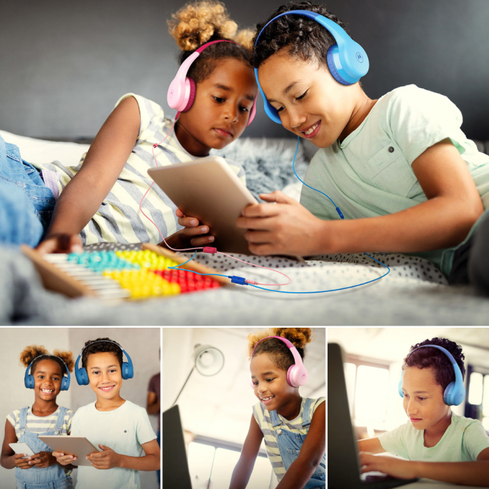 Casti Audio Wireless pentru Copii Motorola Moto JR300 Blue [5]