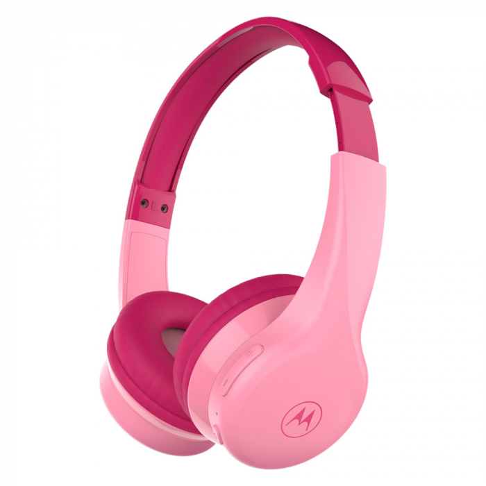 Casti Audio Wireless pentru Copii Motorola Moto JR300 Pink [2]