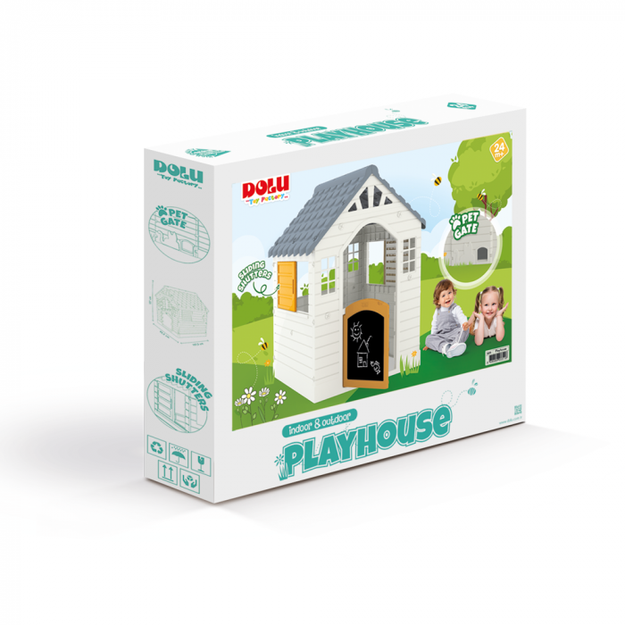 Casuta copii cu usa pentru animale pastel [2]