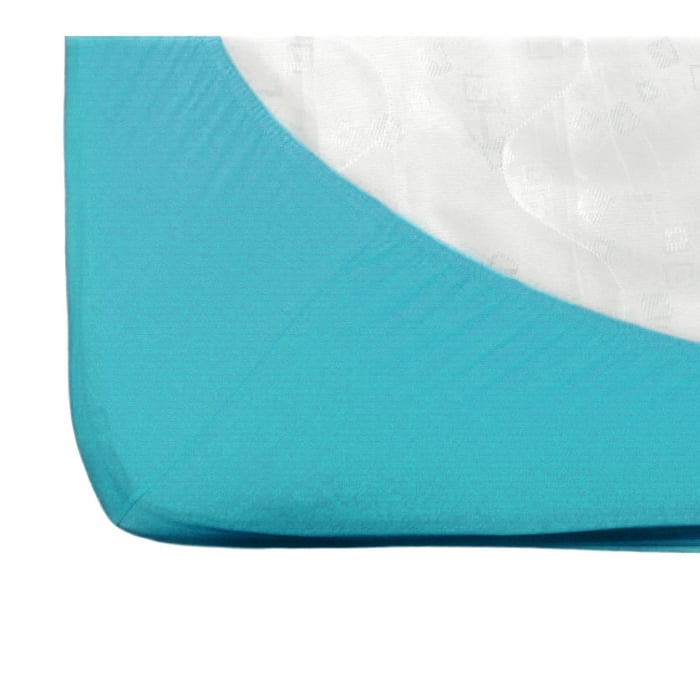 Cearsaf Fiki Miki cu elastic jerse bumbac turcoaz 120/60 cm [2]