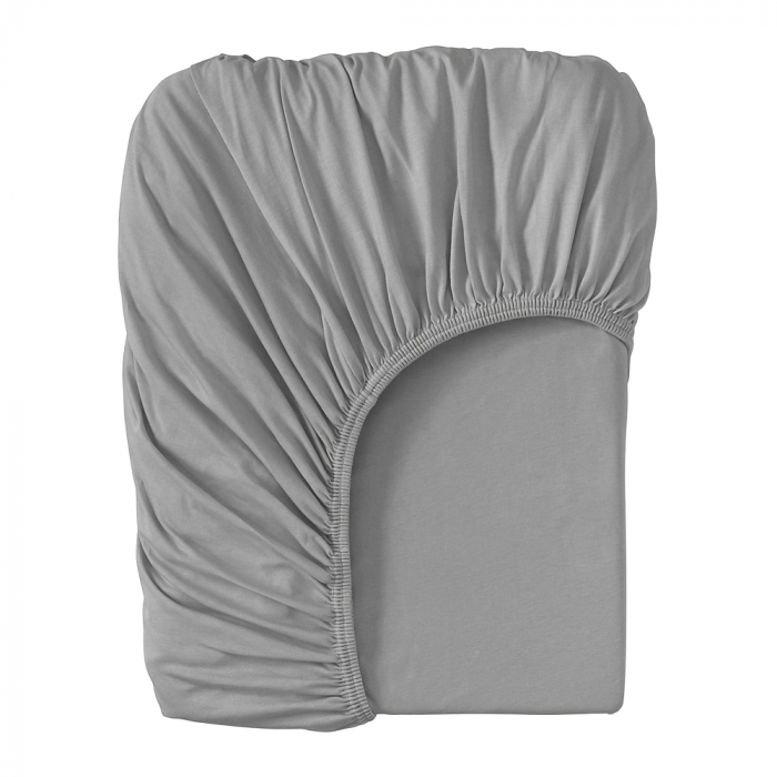 Cearsaf saltea 75x95 cm Childhome, Jerse Gri [2]