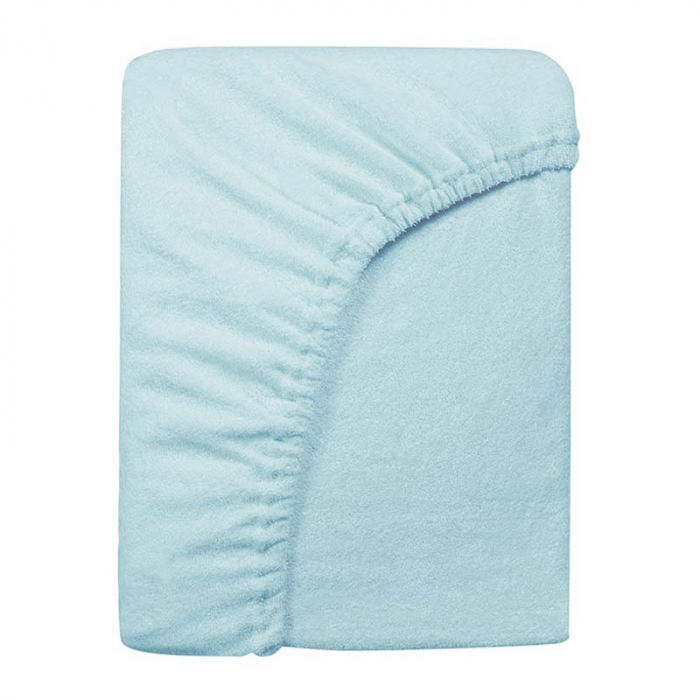 Cearsaf saltea 75x95 cm Childhome, Tricot Menta [2]