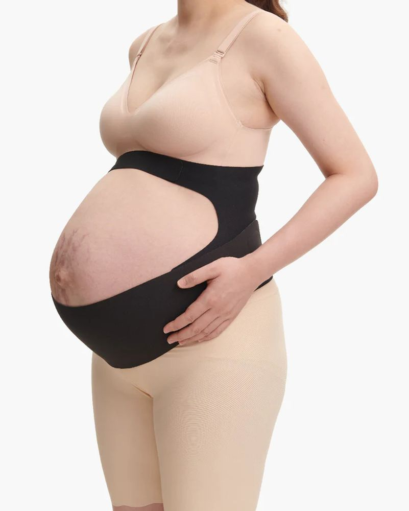 Centura gravide Momcozy pentru sustinerea greutatii abdominale Black XL [2]