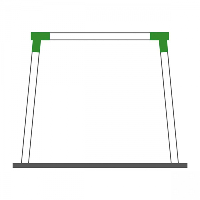 Coltar Universal forma patrata, unghi oblic, Verde [3]