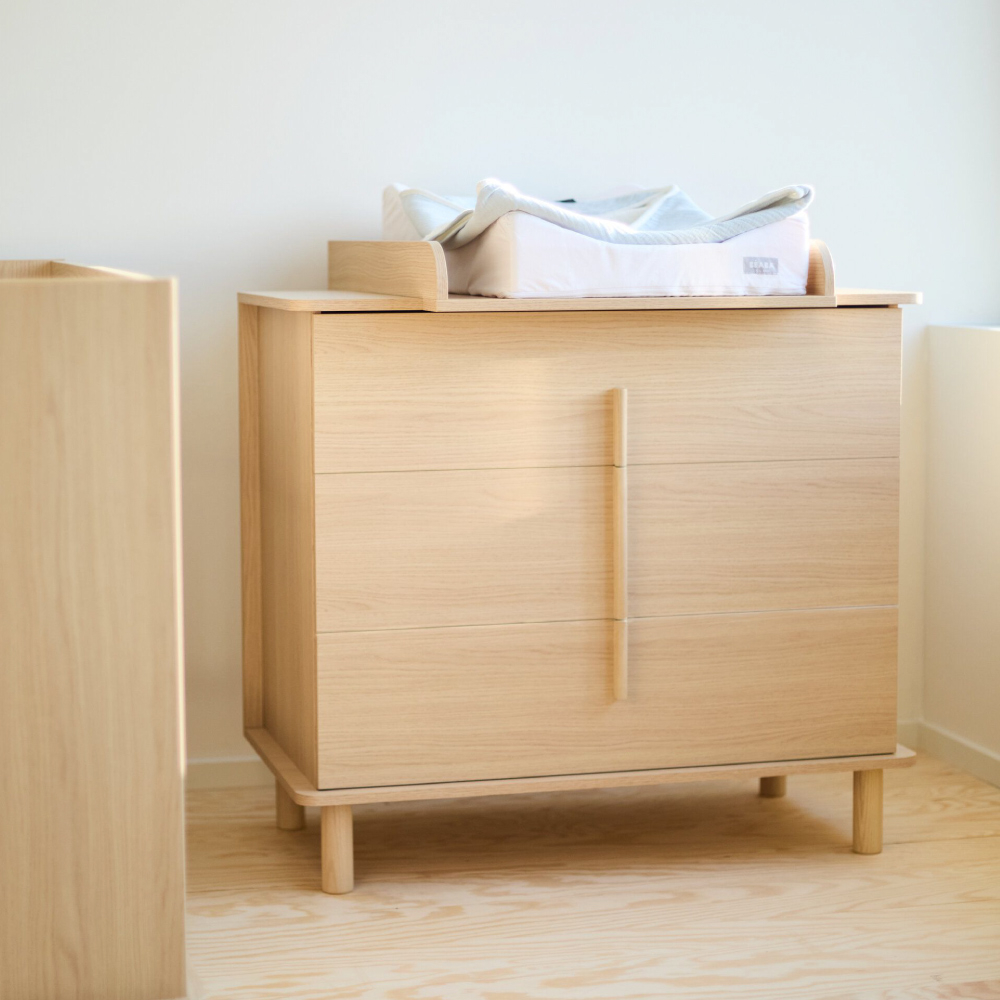 Comoda Childhome Nordica Natural 85 x 50 x 95 cm cu masa de infasat [5]