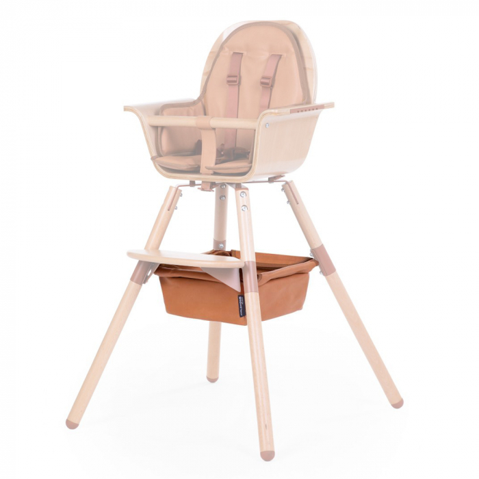 Cos accesorii pentru scaun de masa Childhome Evolu, aspect piele Maro [2]