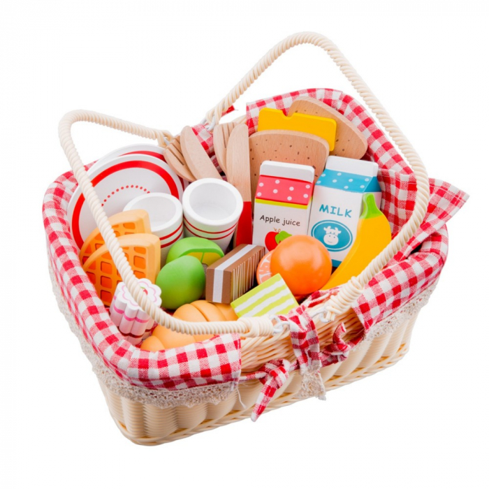 Cos Pentru Picnic cu Alimente, New Classic Toys