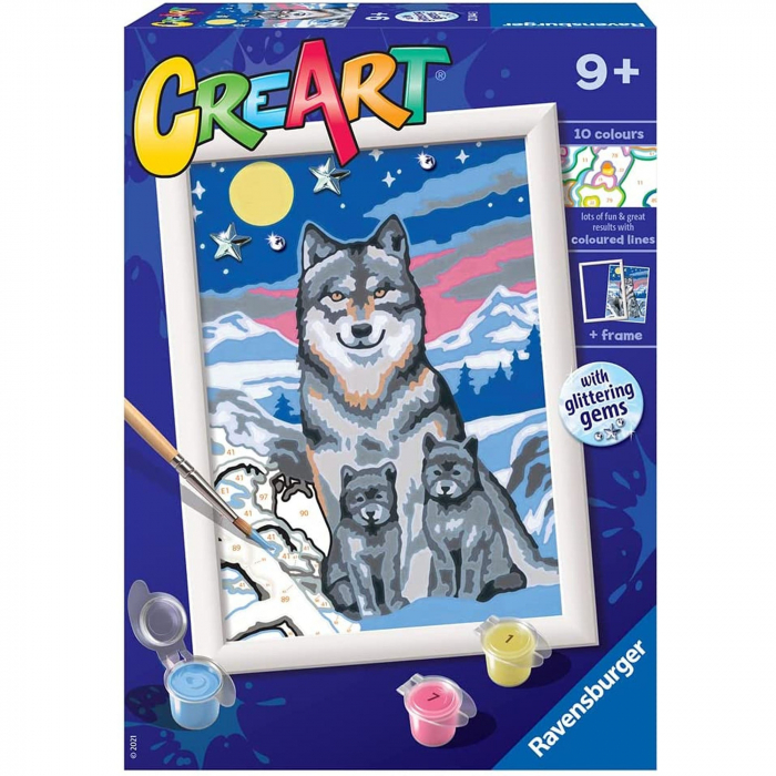 Creart - Pictura Familie De Lupi [2]