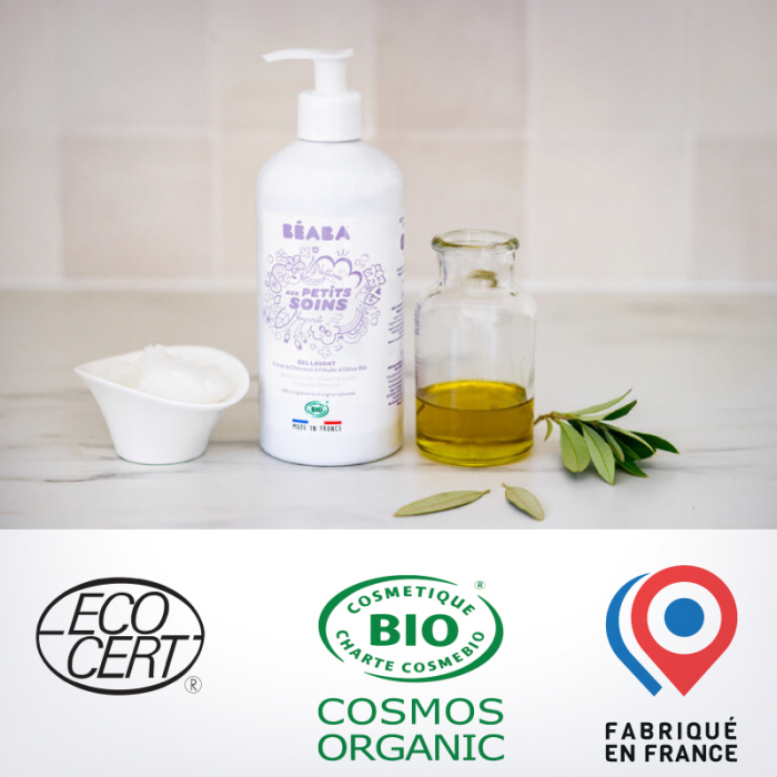 Gel de dus corp si par pentru bebelusi Beaba 500 ml, Certificat Organic [4]