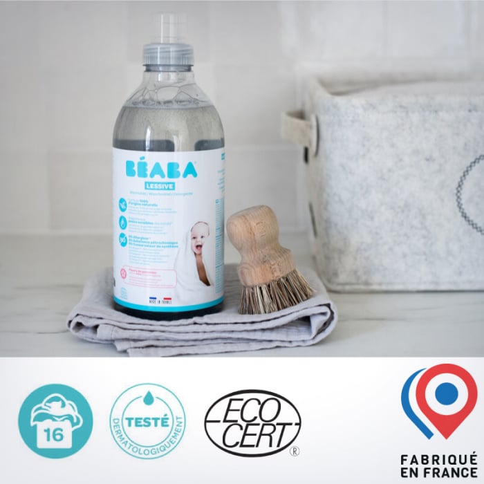 Detergent de rufe lichid Beaba Flori de Mar, 1 L/16 spalari, Certificat Ecocert [3]