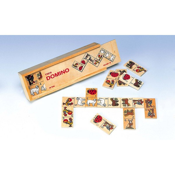 Domino Animale in cutie de lemn [3]