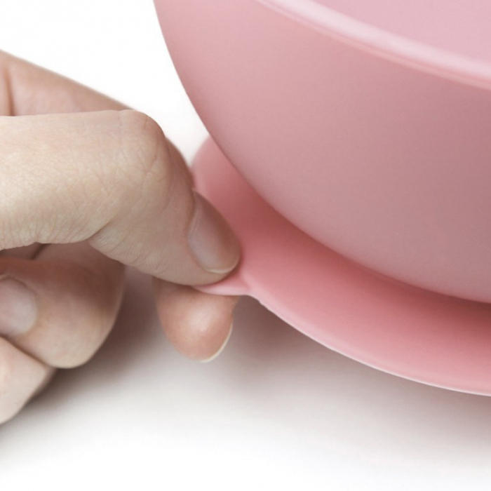 Farfurie silicon cu ventuza Beaba Light Pink [2]