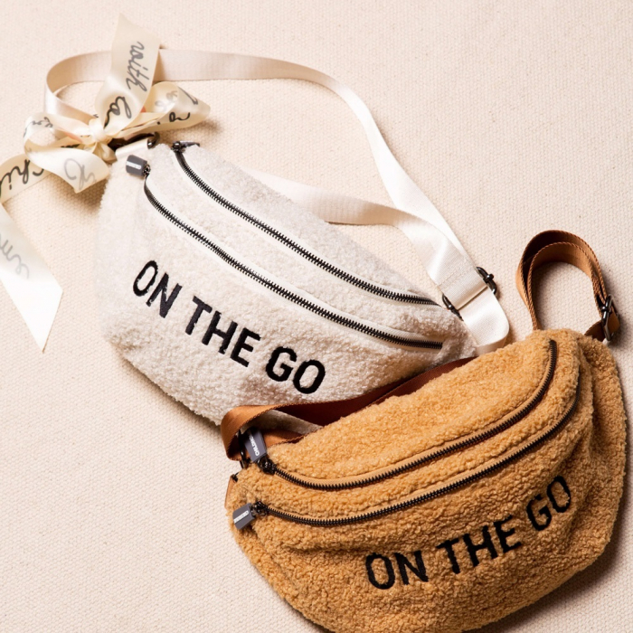 Geanta Childhome Banana On The Go Teddy Alb [4]