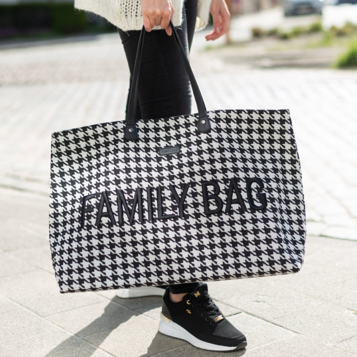 Geanta Childhome Family Bag Pied de Poule Negru-Resigilat [4]