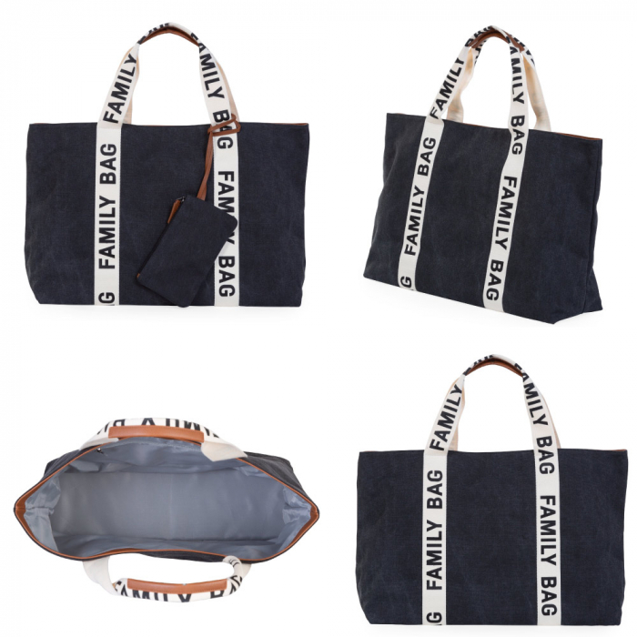 Geanta Childhome Family Bag Signature Negru [2]