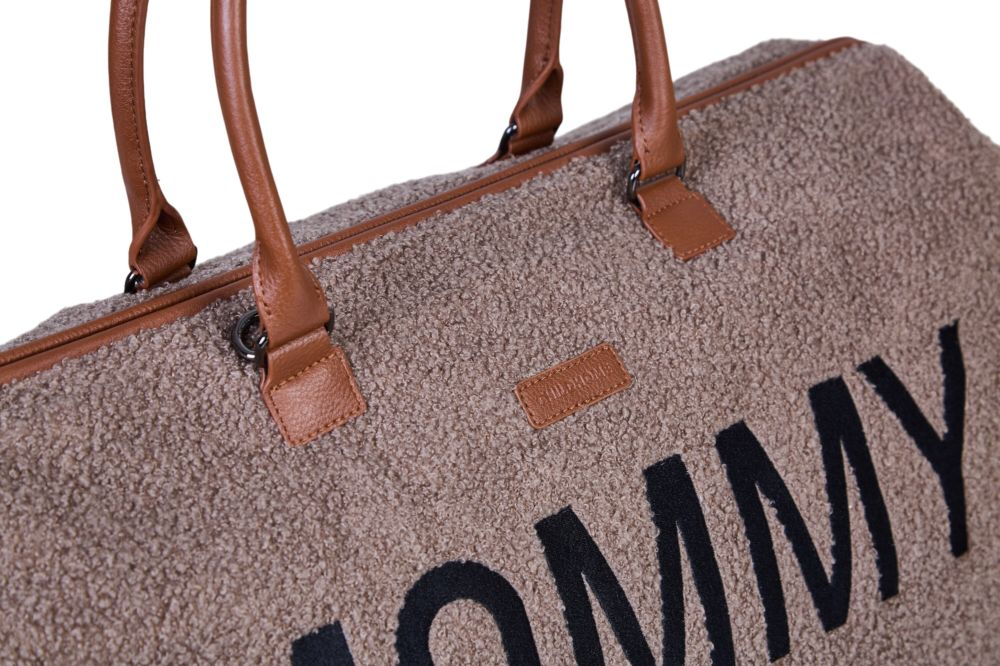 Geanta de bebe Childhome Mommy Bag Signature Teddy Soft Brown [6]