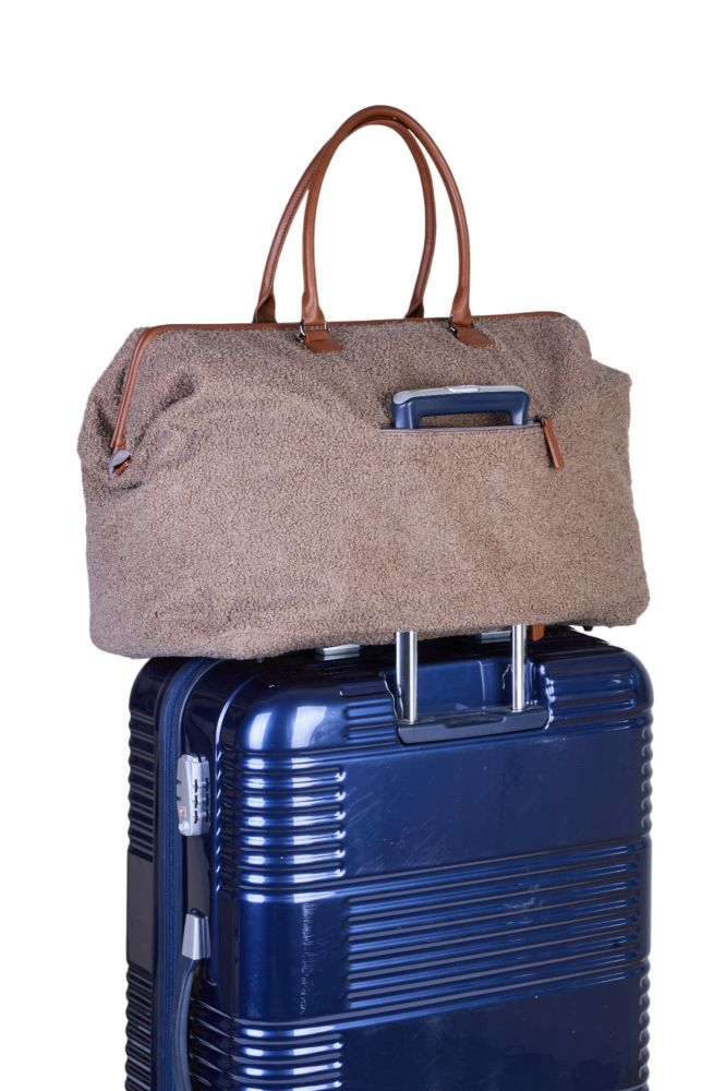 Geanta de bebe Childhome Mommy Bag Signature Teddy Soft Brown [8]