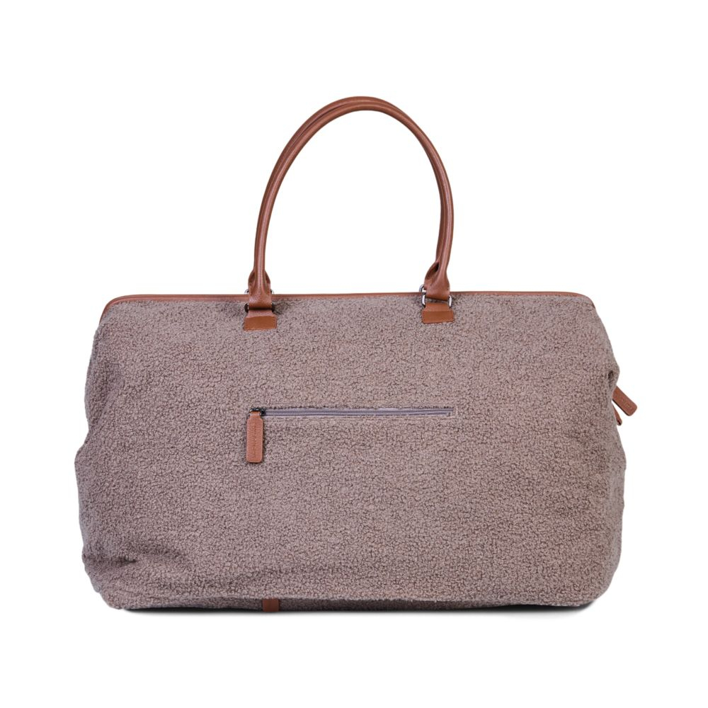 Geanta de bebe Childhome Mommy Bag Signature Teddy Soft Brown [3]