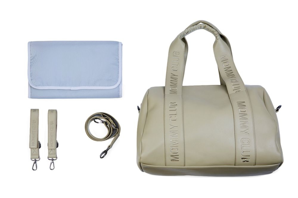 Geanta de bebe Childhome Mommy Club piele Verde [5]