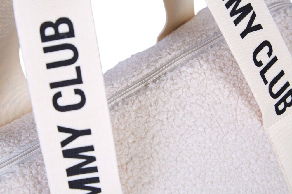 Geanta de bebe Childhome Mommy Club Signature Teddy Offwhite [7]
