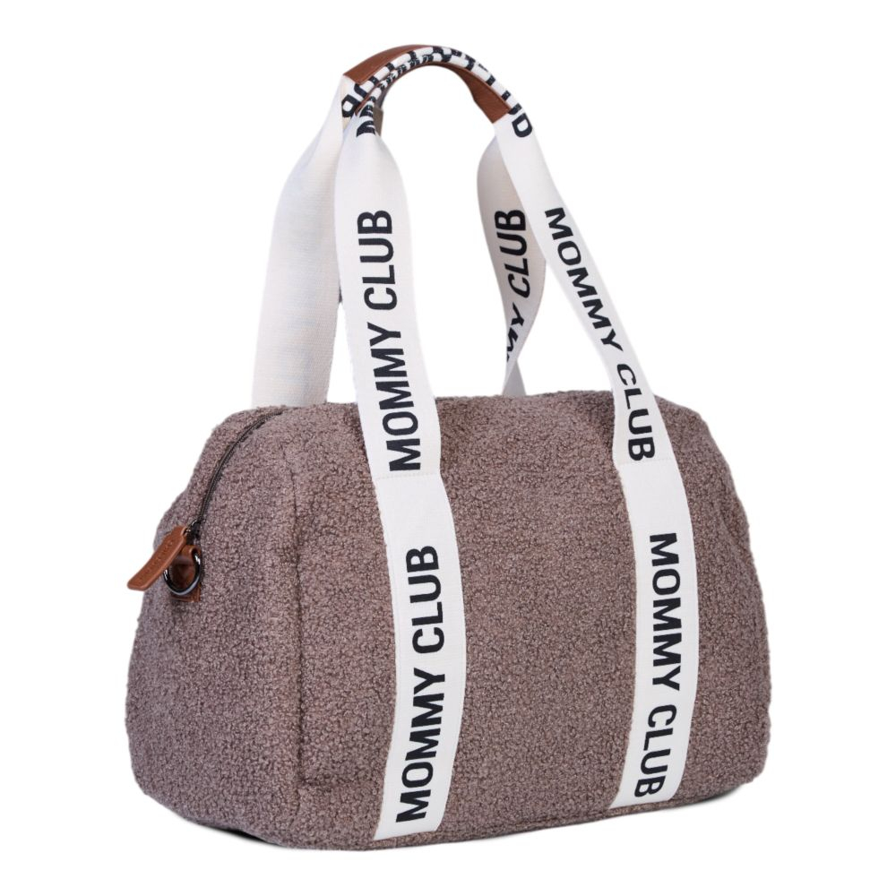 Geanta de bebe Childhome Mommy Club Signature Teddy Soft Brown [3]
