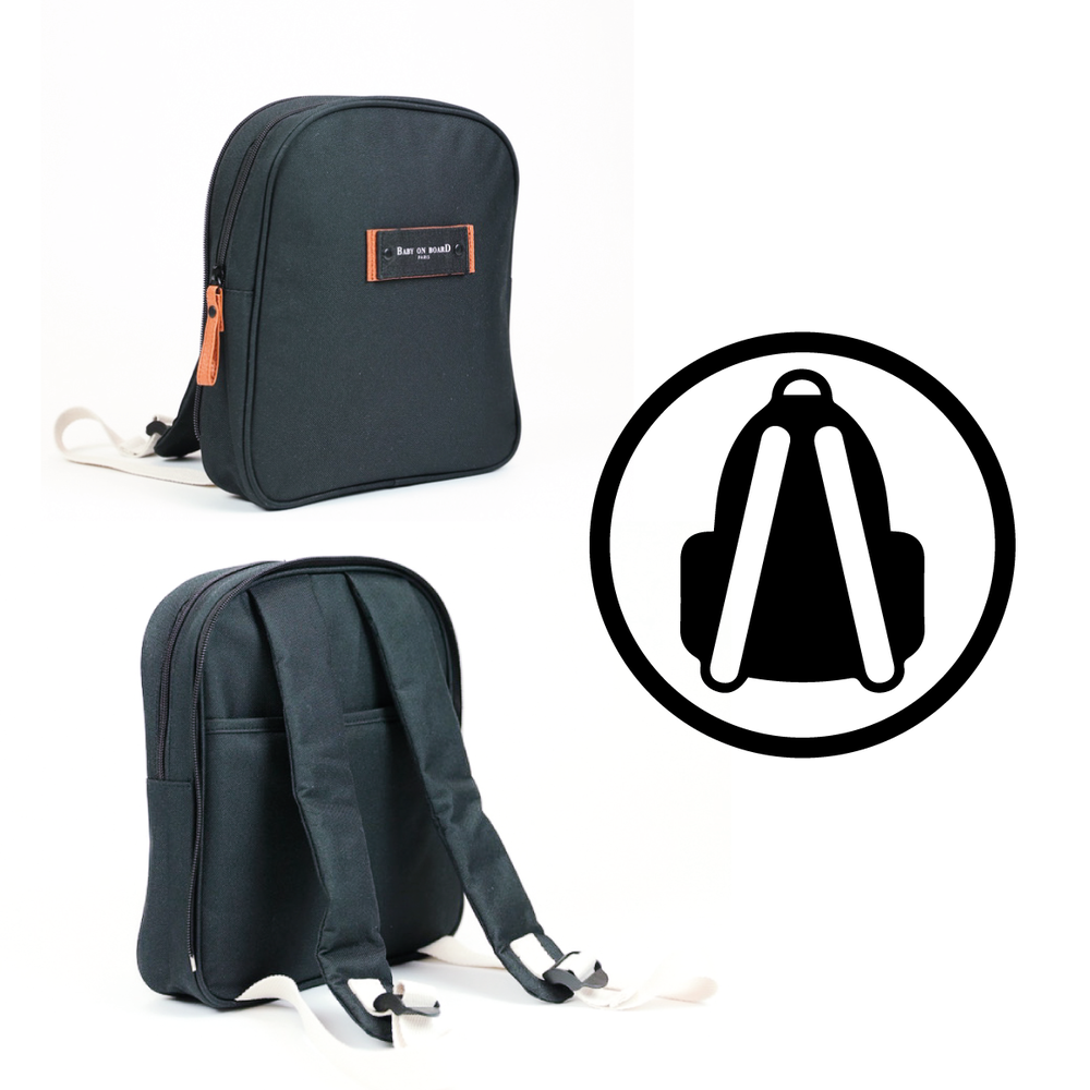 Geanta de infasat Baby On Board Square Duo Black [3]