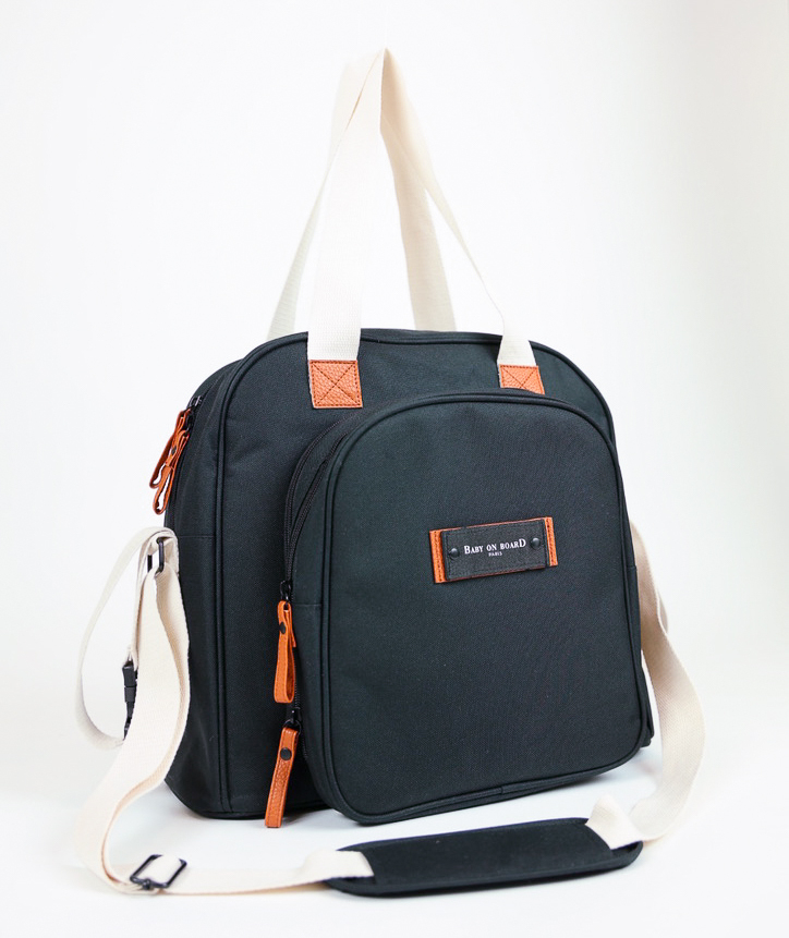 Geanta de infasat Baby On Board Square Duo Black [5]