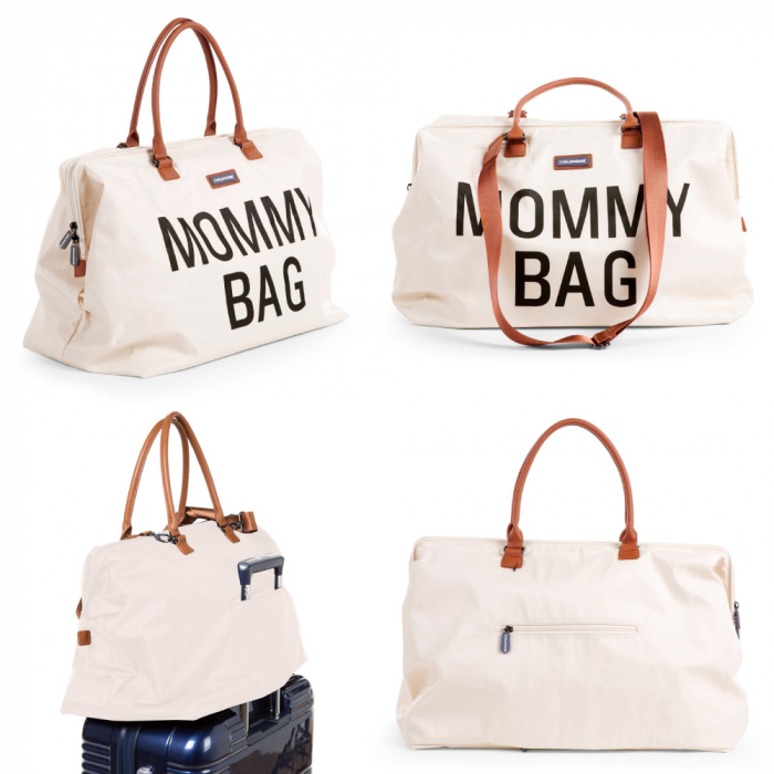 Geanta de infasat Childhome Mommy Bag Ecru-Resigilat [4]