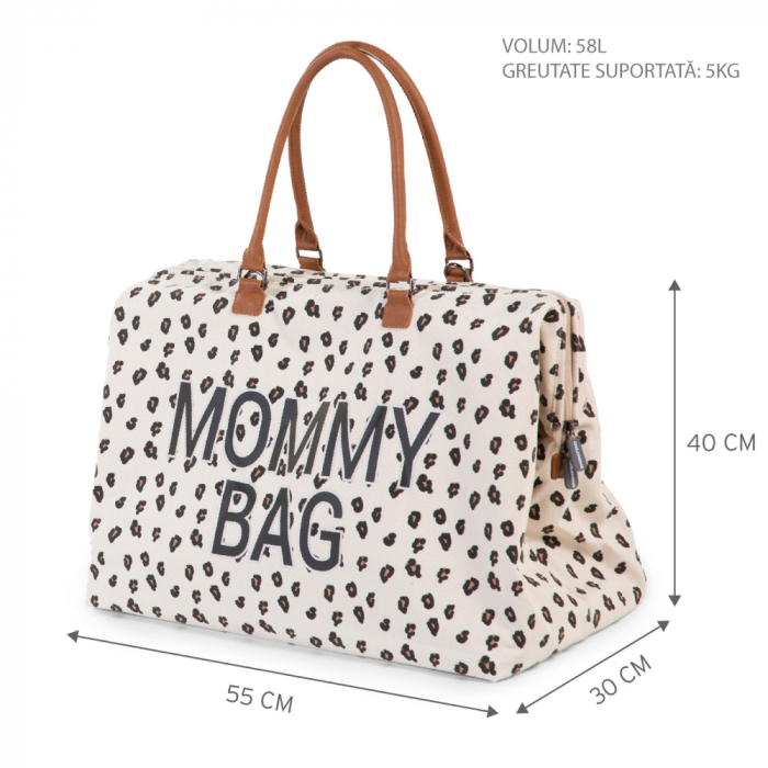 Geanta de infasat Childhome Mommy Bag Leopard [5]