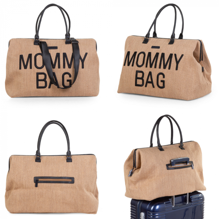 Geanta de infasat Childhome Mommy Bag Raffia [3]