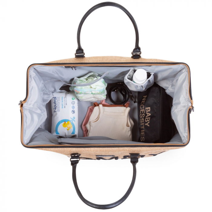 Geanta de infasat Childhome Mommy Bag Raffia [2]