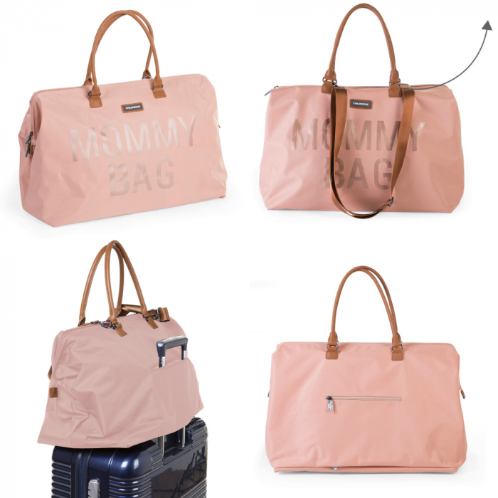 Geanta de infasat Childhome Mommy Bag Roz-Resigilat [2]