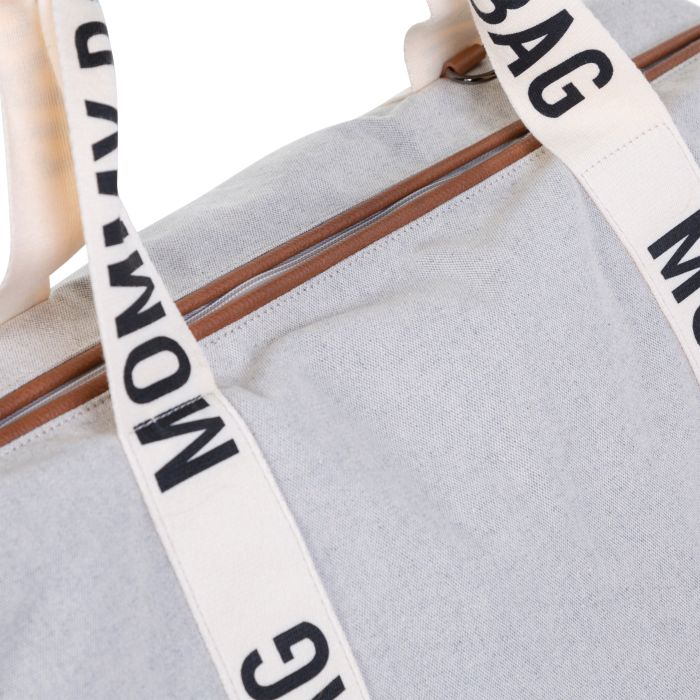 Geanta de infasat Childhome Mommy Bag Signature Alb [6]