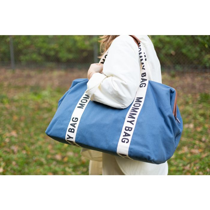 Geanta de infasat Childhome Mommy Bag Signature Indigo [7]