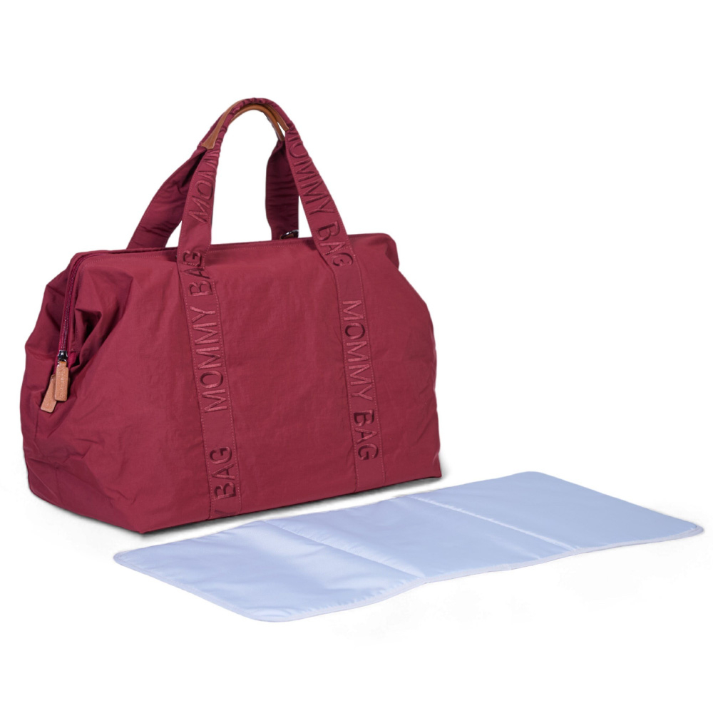 Geanta de infasat Childhome Mommy Bag Signature Urban Burgundy [2]