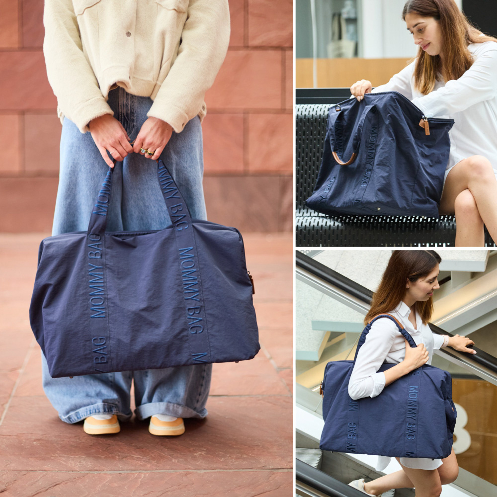 Geanta de infasat Childhome Mommy Bag Signature Urban Navy [6]