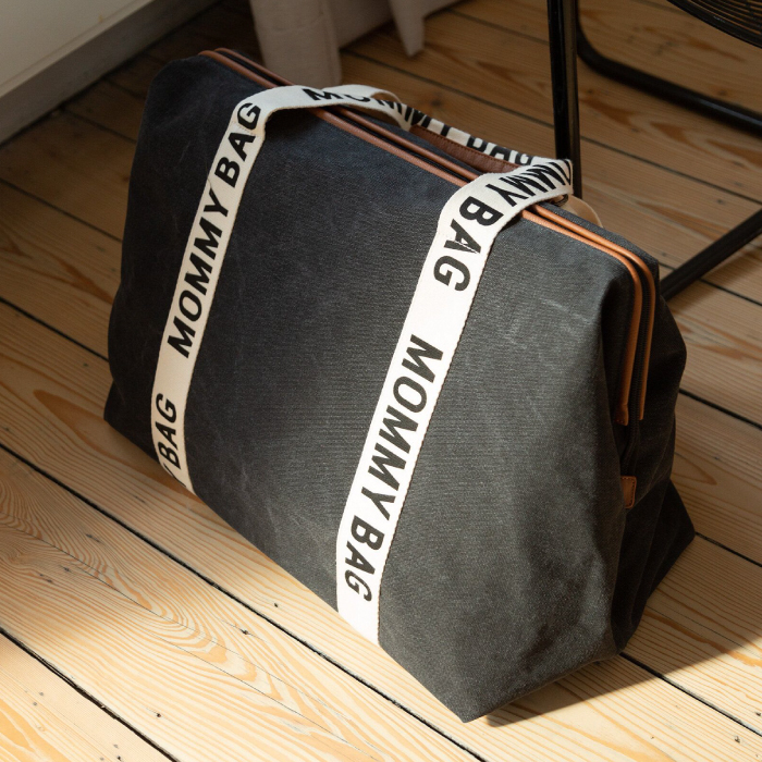 Geanta de infasat Childhome Mommy Bag Signature Negru [6]