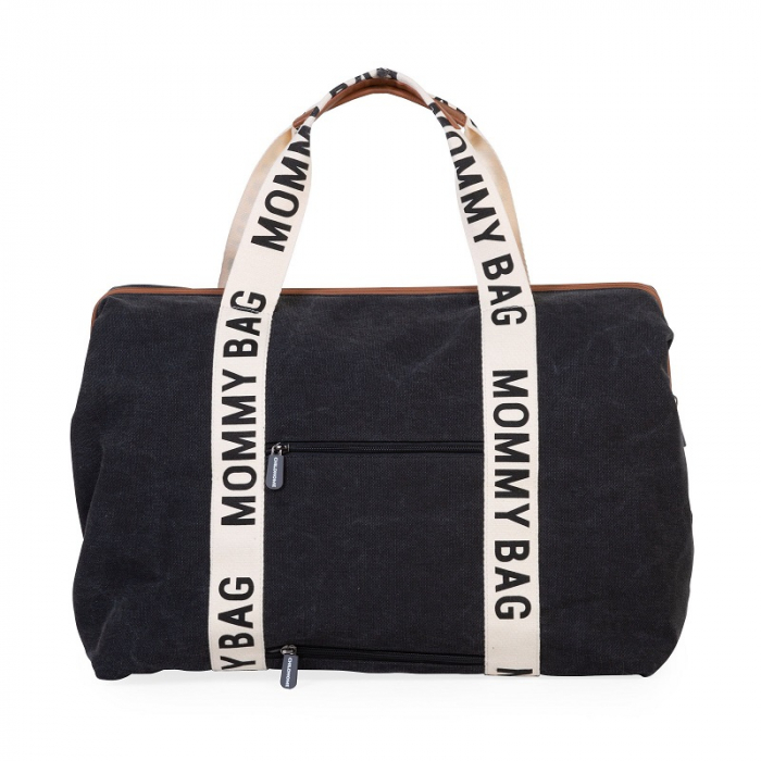 Geanta de infasat Childhome Mommy Bag Signature Negru [2]
